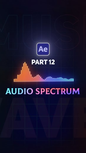 🇦 🇪 🇵 🇦 🇷 🇹 1⃣2⃣ Audio Spectrum in Adobe After Effect | #aftereffects #tutorial #audio