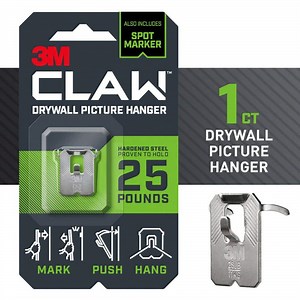 Reviews for 3M CLAW 25 lb. Drywall Picture Hanger with Spot Marker, Gray, 1 Wall Hanger, 1 Spot Marker | Pg 1 - The Home Depot