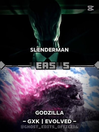 Godzilla Vs Slenderman #godzilla #slenderman #edit #vsedit #capcut
