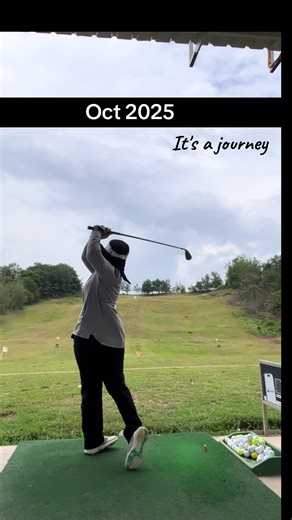 My iron progress 🏌️‍♀️ #golfishard #golfswing #beginnergolfer #ladiesgolf
