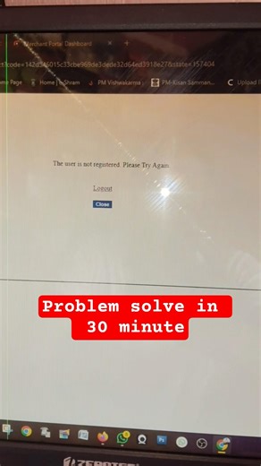 CSC UTI PAN card portal problem|| the user is not registered please try again || UTI PAN card ID |