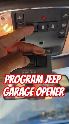 Jeep Garage opener programming tutorial #jeep