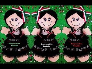Mexican rag dolls - DIY art & craft - free pattern /Ronycreativa English Channel