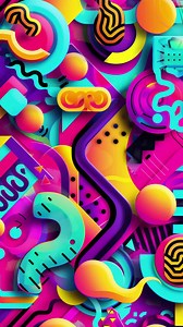 Geometric background wallpaper made with AI | Free Stock Video Footage