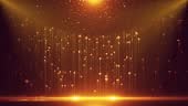 Beautiful particle lighting stage background