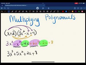 Multiplying Polynomials - Distribution Method