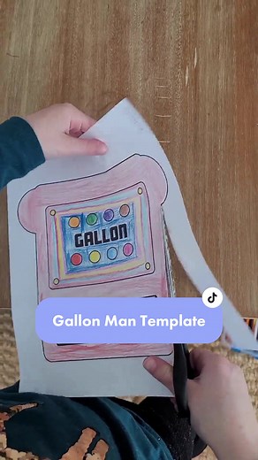 Have your students create a Gallon Man for a visual mnemonic device to remember: 🪣How many cups are in a gallon? 🪣How many pints are in a quart? 🪣How many pints are in a gallon? Visit TeachStarter.com to download! #TeachWithTeachStarter #GallonMan #TeacherTok #TeachersOfTikTok #ElementarySchool #ElementaryTeacher #MathTeacher #LiquidVolume #MathCraft #TeachingIdeas #TeachingIdeas