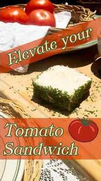 Easy 1 Minute Tea Sandwich | Herb Crusted Tomato Sandwich