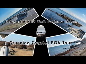 Newport RI Cliff Walk & Ocean Drive | Stunning Coastal POV Tour | Newport RI
