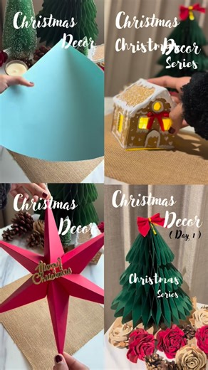 Mini | Crafter | Christmas Decor ideas 🎄🎅🏻 . . . #diy #christmas #christmasiscoming #christmastreedecorating #christmasishere #papercrafts #diy #howtomake... | Instagram
