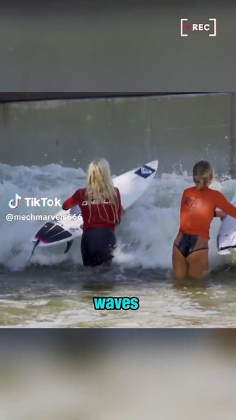 Giant machine creates ocean wave experience #wave #science #education #world #technology #machinery #poplarizationofscience