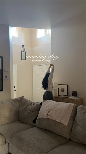 Solo parenting tonight… do we want to see a night vlog or a reset? 😇#mominfluencer #realisticmom #momof2 #morningvlog #fyp