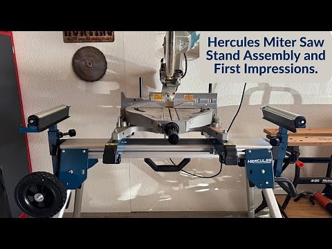 Hercules miter saw stand assembly and first impressions