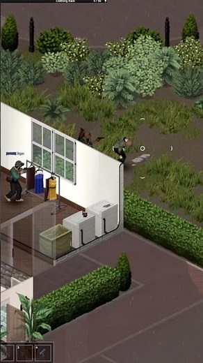 buddy got your back when you are doing laundry in 42 Stable #zomboid #zombies #projectzomboid