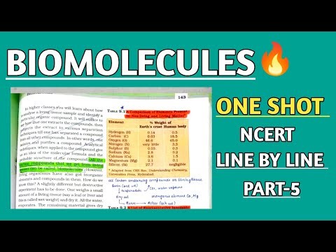 Biomolecules One Shot | NEET | Biology | Quick Revision for neet 2026/27 #neet 