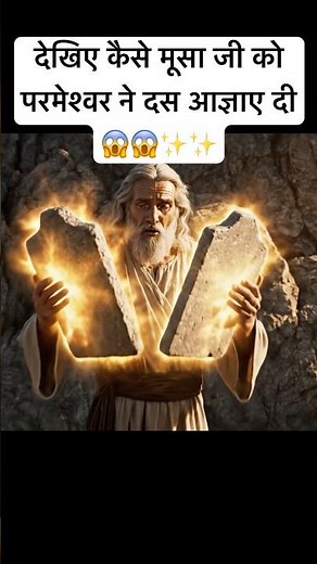 The Moment Moses Got the 10 Commandments (Exodus 19–20) #jesus #christianmama #tencommandments