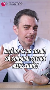 Iată de ce ar trebui să consumi oțet de mere zilnic! - Dr. Cristian Panaite Descoperă în acest videoclip beneficiile incredibile ale consumului moderat de oțet de mere în dieta ta zilnică. Dr. Cristian Panaite îți dezvăluie toate secretele acestui ingredient aparent banal, care poate aduce îmbunătățiri semnificative în sănătatea ta. Află cum să-l folosești în mod inteligent și cum să te bucuri de beneficiile sale pentru o viață mai sănătoasă și plină de energie! https://www.kilostop.ro #kilostop