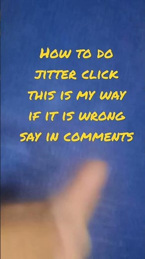 how to do jitter click?