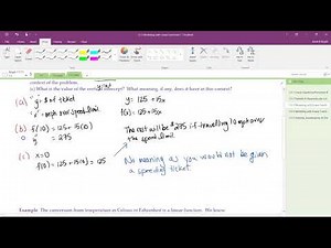 1.5-3 Modelling with Linear Functions I
