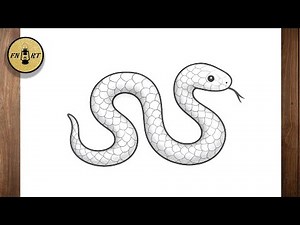 How to draw snake scales easy step by step