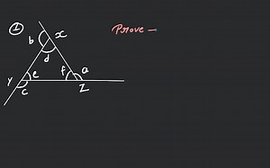 When three sides of a triangle are produce as shown, show \angl... | Filo