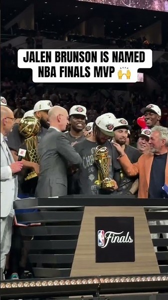 alen Brunson wins NBA Finals MVP after 45-PT performance 🏆