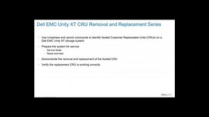 How to replace Storage Processor for Unity XT