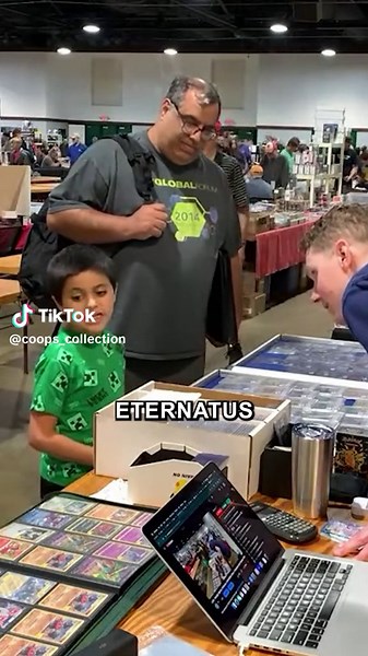 His excitement is EVERYTHING | Pokemon Card Vendor POV #pokemon #pokemoncard #pokemoncards #charizard #pikachu #mew #mewtwo #hopecore #kindness #wholesome #wholesomeplottwist #pokemontiktok #pokemontcg