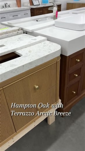 Hampton Floating 36 In. W X 22 In. D Reeded Single Sink Bathroom Vanity in Fine Grain With Quartz or Marble Top | MODERN VANITY - Etsy