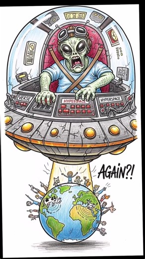 What if every UFO sighting is just the same alien messing up