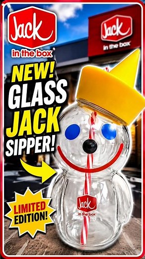 NEW Jack in the Box Glass Sipper! Worth $25? 👑🥤