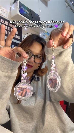 ⇢ ˗ˏˋ rain⁷ ࿐ྂ | ・❥・ favourite ot7 keychain i've made so far !! 💜💜💜 thankyou for all the love and support to this keychain guys... i'm truly grateful to... | Instagram