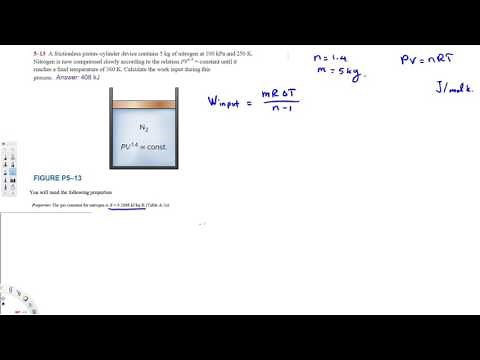 Thermodynamics - Calculate the work input