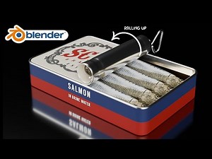 Blender - Sardine Tin Modeling & Roll Animation Tutorial