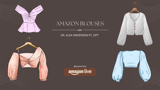 Watch Amazon blouses on Amazon Live