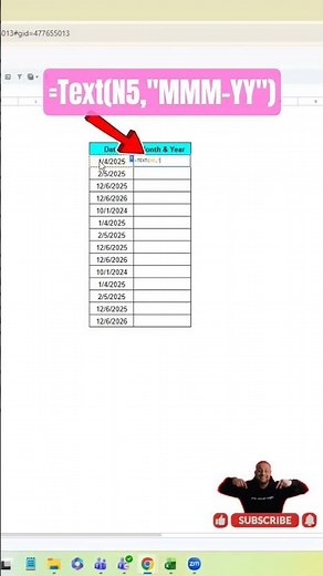 Excel Formula Tutorial - Excel formula series. How to extract Month and Year from Data #exceltips