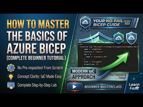 How to Master the Basics of Azure Bicep (Complete Beginner Tutorial)