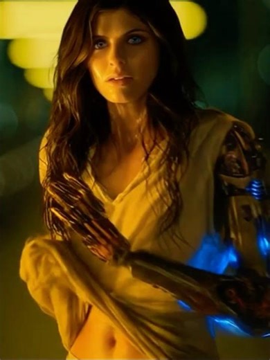 Alexandra Daddario's transformation into the bionic woman 🤖