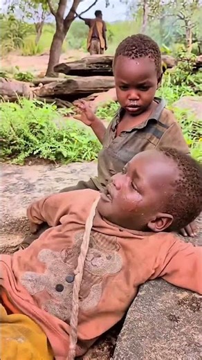 Perhaps this boy is sad because he has no one to play with. #shortvideo #africa