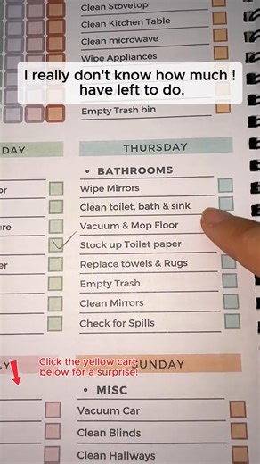 📚 ADHD Cleaning Planner Bundle Finally - A cleaning system that understands how YOUR brain works! 🧠✨ • ADHD-Friendly Format - Break tasks into manageable steps with visual guides • Flexible Scheduling - No more guilt about missed deadlines • Motivation Trackers - Celebrate every small victory • Customizable Checklists - Adapt to your unique needs and energy levels "This planner actually changed my relationship with cleaning! The bite-sized tasks make it so much less overwhelming." 🌈 What's yo
