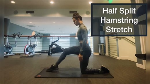 How to Do The Half Split Hamstring Stretch