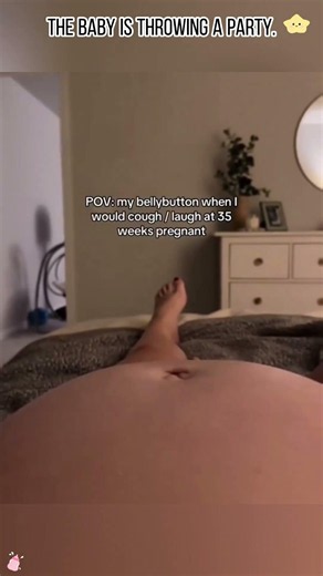 When the Baby Starts a Party in the Belly 😂🤰#love #usa #funny #baby #fetalmovement