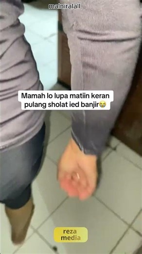 pulang dari masjid mlah kaget dengan rumahnya