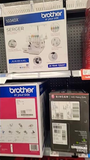 Sewing machines at Walmart