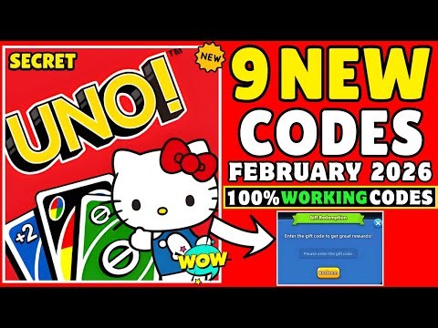 UPDATE☑️ UNO Codes 2026 | UNO Gift Codes | UNO Mobile Gift Codes | UNO Redeem Codes | UNO Codes