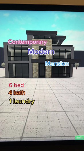 Contemporary modern mansion layout 🤍#layout #modern #contemporary #mansion #bloxburg #fyp