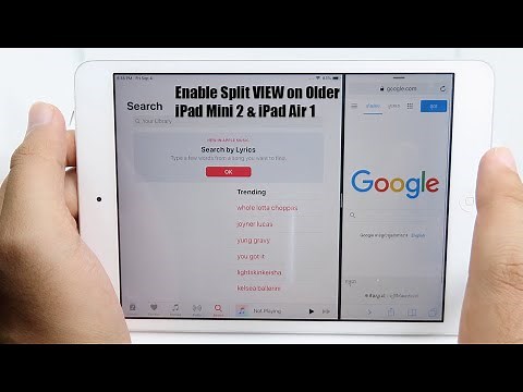Enable Split View on Older iPad mini 2 & iPad Air 1