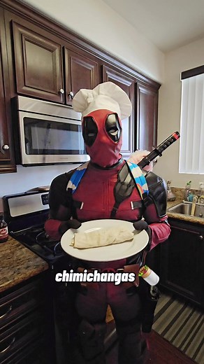 cooking with Deadpool ep. 1 💀🌯 #comedy #funny #humor #meme #lol #marvel #disney #fun #pov #deadpool #movie #food #cooking #tutorial #joke #trending #viral #foryou #fyp
