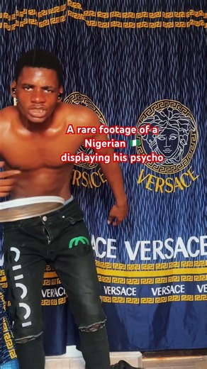 A rare footage of a Nigerian 🇳🇬 citizen displaying is psycho