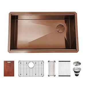[Hot Item] Nano Rose Gold Kitchen Sink - Undermount Single Bowl Design
